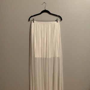 MNG Suit White Maxi Skirt Size XS